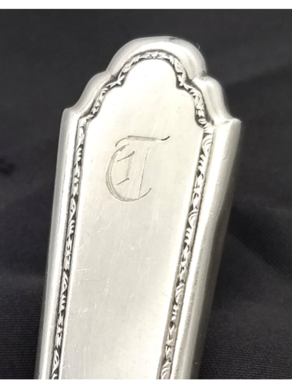 .925 Silver Pie Server, 'William & Mary' Pattern, Lunt Silversmiths - Antique - Picture 3 of 4